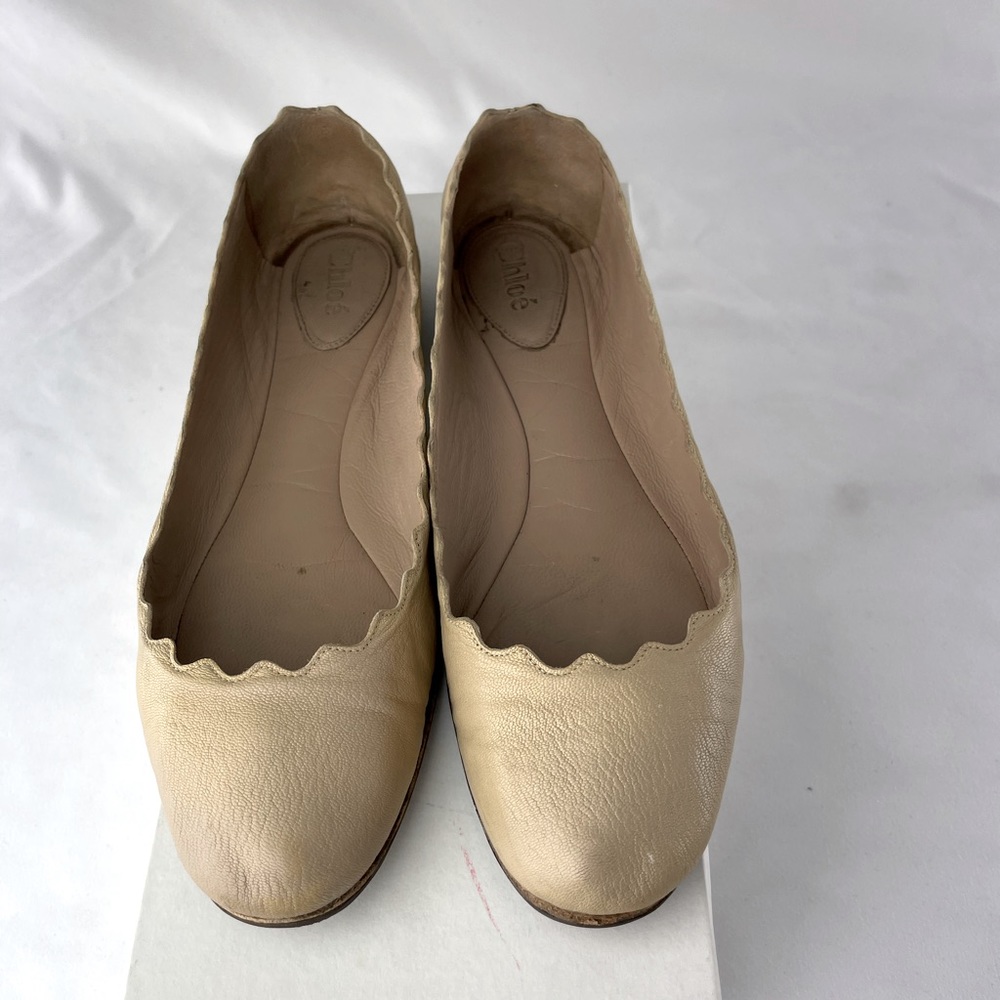 Chloe Beige Flats